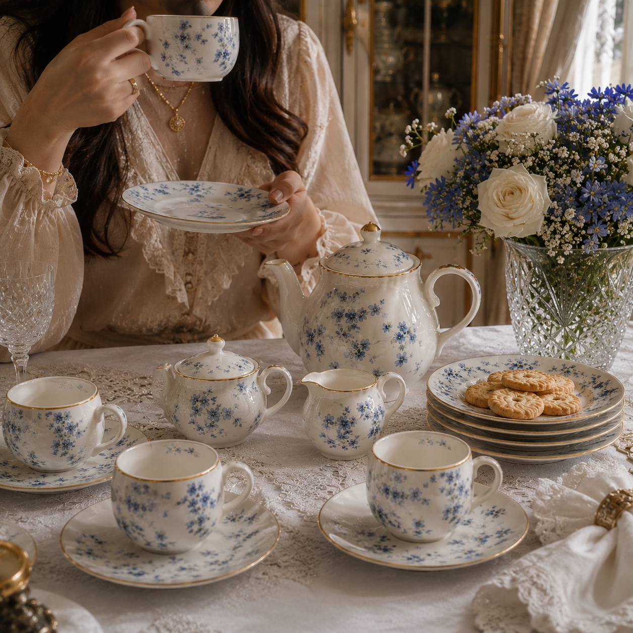 Conjunto Floral | Jardim Bleu Imperial