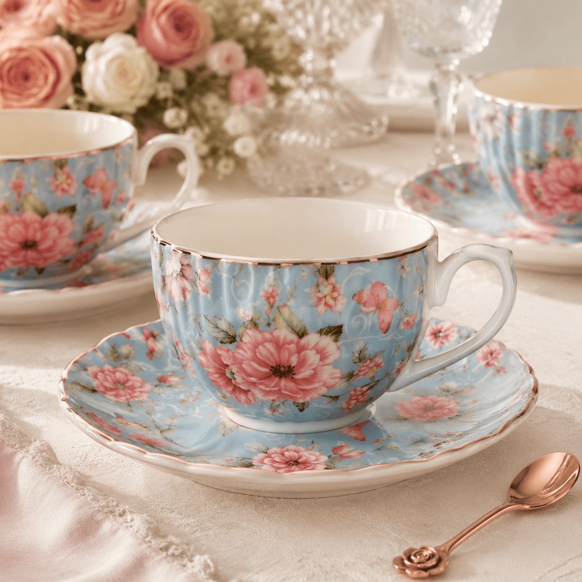 Conjunto Floral | Rosé Ciel Imperial