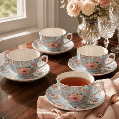 Conjunto Floral | Rosé Ciel Imperial