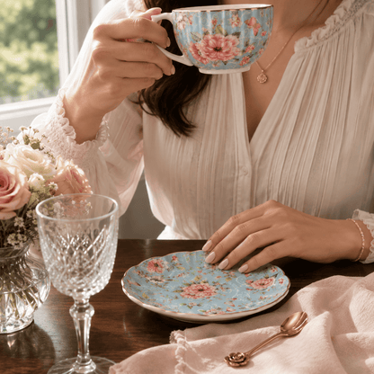 Conjunto Floral | Rosé Ciel Imperial