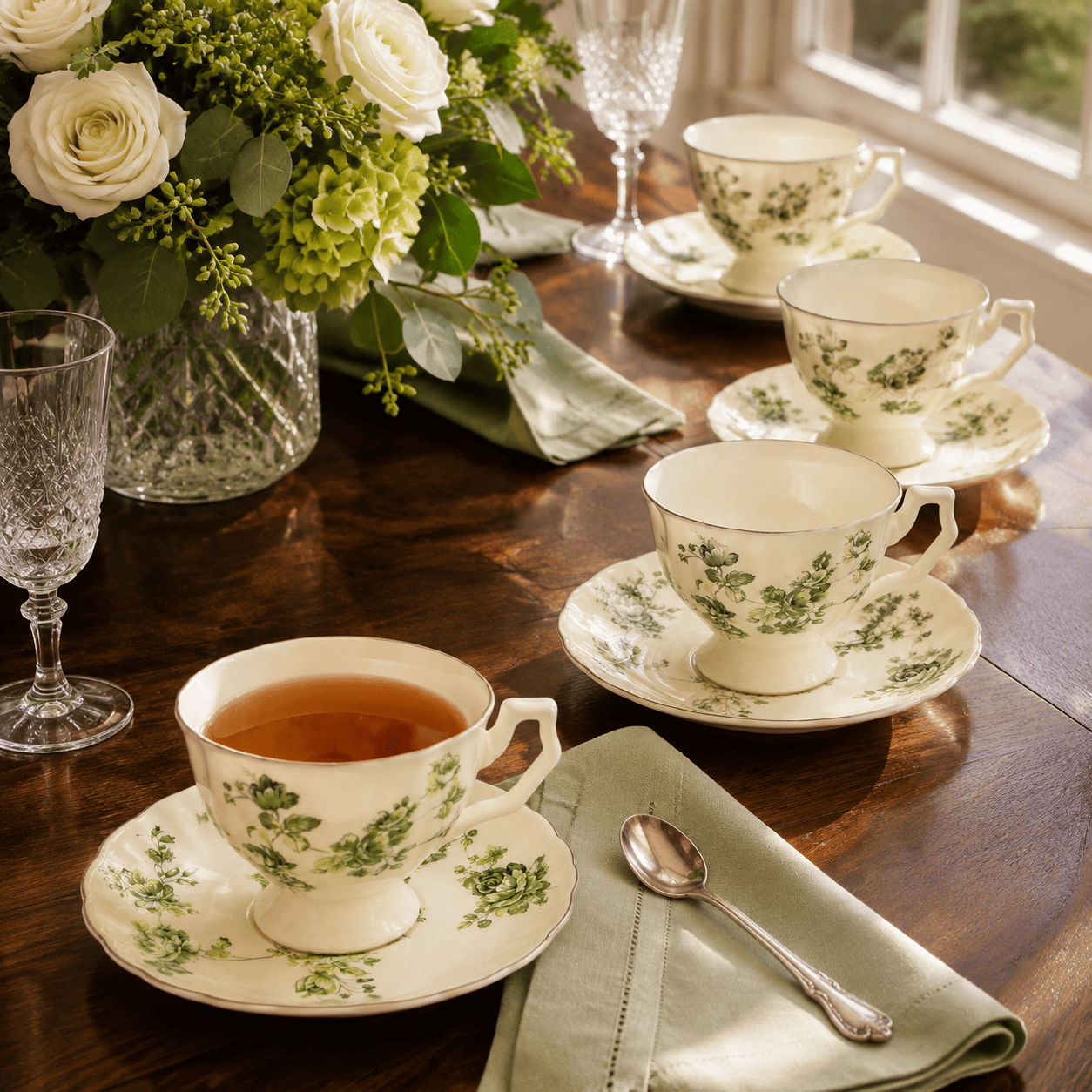 Conjunto Floral Verde | Jardin Vert Imperial
